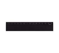 Midori 42277006 Aluminum Ruler, 5.9 inches (15 cm), Non Slip, Black