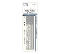 DESIGNPHIL 42289006 Midori Ruler Clip Ruler, Silver A