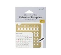 Midori 49100006 Template Notebook Calendar M, Monthly Block Pattern