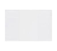 Midori 49390006 - Crystal Clear Plastic Case for Notebook, Size L.