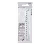 Midori CL Slide Ruler Clear (6.3" L x 2.72" W) - Modern Plastic Ruler