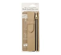 ミドリ(MIDORI） Midori 41824006 Pen Case, Bookband Pen Case, Beige, For B6 - A5, biege, Simple