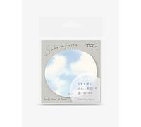 Midori Midori Transparent Sky Round Sticky Notes Light Blue