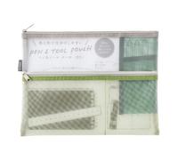 Midori Multi-Pouch, Pen & Tool Pouch, B5, Mesh, Midori, 100%