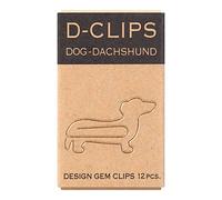 Midori Paper Clip, D-Clips Mini Box, Dachshund, 12 Pieces (43345006)