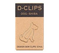 Midori Paper Clip, D-Clips Mini Box, Shiba Inu, 12 Pieces (43344006)