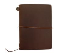 MIDORI Traveler's Notebook - Passport Size, Brown Leather (Small)