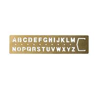 Midori Way Brass Template Alphabet (42169006)