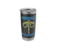Midsommar Swedish Pole Dancer Sweden Summer Solstice Stainless Steel Insulated Tumbler