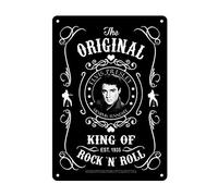 Midsouth Products Elvis Presley 8x11.5 Tin Sign Black & White Established