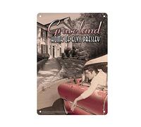 Midsouth Products Elvis Presley 8x11.5 Tin Sign in Car at Graceland