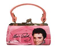 Midsouth Products Elvis Presley Mini Purse Pink with Guitars, Small, Pink, S