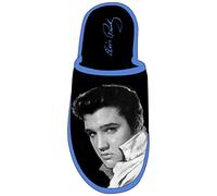 Midsouth Products Elvis Presley Slippers with Black and White Photo, Black & White, 10 Women/12.5 Men