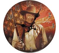 Midsouth Products John Wayne Clock - John Wayne with Flag 11.75" Diameter