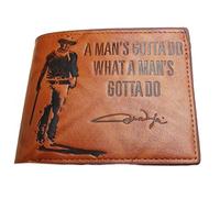 Midsouth Products John Wayne Leather Wallet with Presentation Box, Brown, One Size