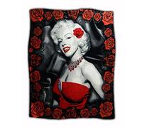 Midsouth Products Marilyn Monroe Throw Blanket - Red Roses