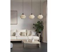Eglo Midsumer Timeless Fabric Three Light Pendant