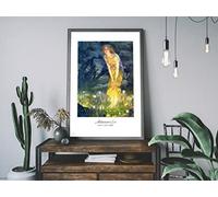 Midsummer Eve by Edward Robert Hughes A3 A4 Fine Art Print. Fairies Elves Magic. Pre Raphaelite High Resolution Poster Home Decor Gift (A3)
