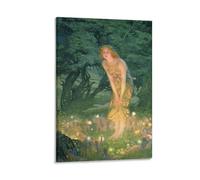 Midsummer Eve by Edward Robert Hughes, Art Poster Canvas Wall Art Poster Decorative Modern Home Print Picture Artworks Posters 12x18inch(30x45cm)