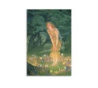Midsummer Eve by Edward Robert Hughes, Art Poster Picture Print Wall Art Poster Painting Canvas Posters Artworks Room Aesthetic 20x30inch(50x75cm)