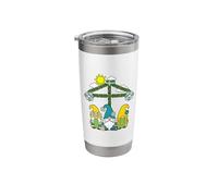 Midsummer Gnomes Paganism Midsommar Festival Litha Blessings Stainless Steel Insulated Tumbler
