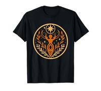 Midsummer Goddess Litha Moon and Nature Energy Design T-Shirt