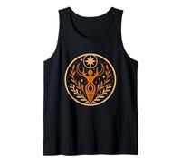 Midsummer Goddess Litha Moon and Nature Energy Design Tank Top