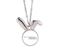 midsummer madness Rabbit Necklace Pendant Bunny Animal Jewelry Gift