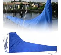 MIDUOLAI Blue 210D,8--9ft,Mainsail Boom Cover, Heavy Duty Mainsail Cover, Waterproof Oxford Cloth Outdoor Sail Cover, Boat Universal for All Seasons