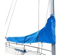 MIDUOLAI Blue 420D,8--9ft,Waterproof Mainsail Boom Cover, Heavy Duty Sailboat Mainsail Cover, Outdoor Windproof Waterproof Sailboat Cover, UV Protection Cover for Boat Sail Boom