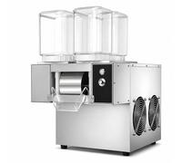 MIDUOLAI Commercial Snowflake Ice Machine, 4-Tank Snow Ice & Shaved Ice Maker, 750W Countertop Ice Dessert Machine with 9-Speed Control, for Food Restaurants, and Milktea Shops,Silver