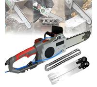 MIDUOLAI Concrete Saw, Electric Concrete Chain Saw, Wet Water Supply, Dust Removal, Handheld Concrete Saw, 2 Chains/2 Guide Bars, for Cutting Concrete, Steel Bars, Marble,6500w480