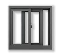 MIDUOLAI Horizontal Sliding Basement Window, Basement Replacement Windows Horizontal Sliding Window Replacement, Flush Mount Basement Slider Window with Tempered Glass & Screen,Black,29x28in/74x71cm