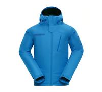MIDUOLAI Men's Ski Suit 2-Piece Set, Snowsuit Two-Piece, Outdoor Ski Clothing Windproof Ski Suit, with Hood Breathable Softshell Jacket, Winter Snowboarding Ski Suit,Blue*1,165cm