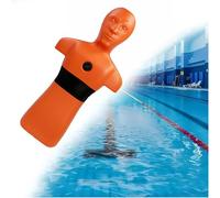 MIDUOLAI Pool/Beach & River Simulation Rescue Dummy, Water Rescue Dummy Drowning Prevention, Fire Training Drill Model with 3 Water Injection Holes Rapid Drainage,Yellow