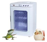 MIDUOLAI Reptile Egg Incubator, 25L Portable Chameleon Lizard Turtle Incubation Hatcher, Heating Brooders Thermostat Box, Breeding for Snake Tortoise,White