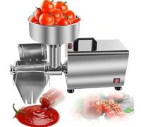 MIDUOLAI Silver,450W Electric Tomato Strainer, Commercial Tomato Milling Machine, Stainless Steel Food Press, Tomato Sauce Maker, Sauce Machine for Strawberry and Blueberry Sauce