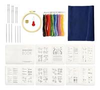 MIDUOLAI Stitch Book, Embroidery Stitch Book Kit, Creative Mini Sewing Embroidery Guide, for Sewing DIY Projects, Beginners and Embroidery Enthusiast,Book B