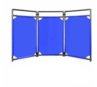 MIDUOLAI Traffic Fence, 3 Panels Safety Security Gate, Portable Barrier Door, Engineering Repairs Caution Barricade, for Outdoor Public Events, Traffic Roads,blue 1