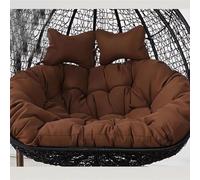 MIDUOLAI Water Proof Hanging Egg Chair Cushions Replacement, Cushion Only, Double Swing Chair Cushion,Waterproof Thicken Hanging Basket Seat Cushion, 2 Seater Chair Cushion for Outdoor,D,150 * 110CM