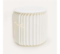 MIDUOLAI White,44cm,Modern Stools Paper Portable, Folding Kraft Paper Stools, Chairs Light Weight, Flexible Paper Collapsible Chairs, Round Paper Seat Ideal for School, Kitchen, Living