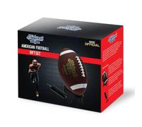Midwest American Football Gift Set, Pump and Kicking Tee | Weather-resistant Textured Grip Ball, Gift Idea for Training, Passing, Catching and Kick Practice