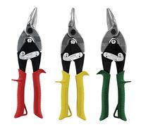 Midwest Aviation Snip Set - Left, Right and Straight Cut Regular Tin Cutting Shears, Made in The USA - MW-P6716RLS