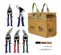 Midwest Building Tool Kit - 8 Piece Set Includes Aviation Snips & More, Made in The USA - MWT-BULDKIT02