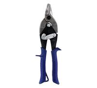 MIDWEST Bulldog Aviation Tin Snip Straight Cut Cutting Shears with Forged Blade & Kush'n-Power Comfort Grips MWT-6716B , Blue