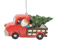 midwest cbk Fill Your Tank Gnome Driving Red Pickup Truck Christmas Holiday Ornament