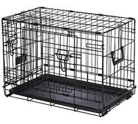 Midwest Gloves Contour Dog Cage with Two Doors, 22 x 13 x 16 cm, Black