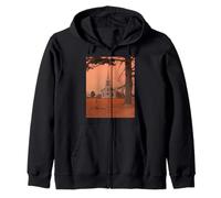 Midwest Gothic Aesthetic Rural Appalachia Vintage Vibes Zip Hoodie