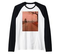 Midwest Gothic Aesthetic Rural Appalachia Vintage Woods Road Raglan Baseball Tee