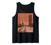 Midwest Gothic Aesthetic Rural Train Refinery Winter Vibes Tank Top
